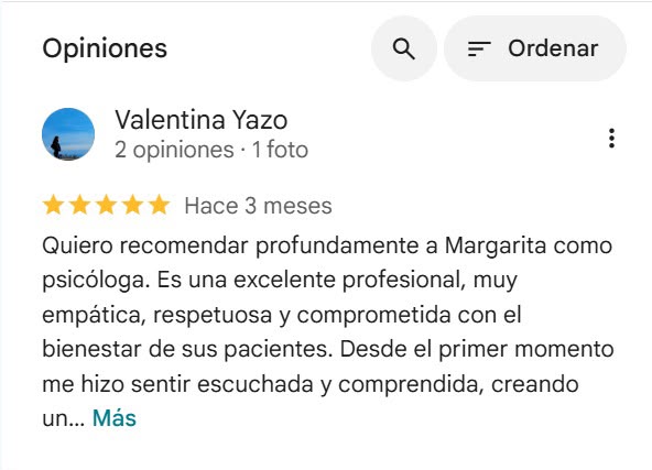 Testimonio 1 — Margarita Yazo